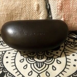 Michael Kors **Empty** Brown Hardshell Sunglasses Case.